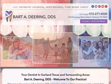 Tablet Screenshot of bartdeeringdds.com